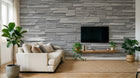 Design D0997B — Papier peint Texture Pierre et Béton — Novomur