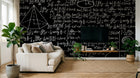 Design SL0655 — Papier peint Tableau noir formules denses craie — Novomur