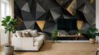 Design A0037 — Papier peint Géométrique Triangles et Losanges - Collection 1 — Novomur