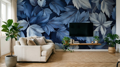 Design A0148 — Papier peint Botanique Feuilles Sombres — Novomur