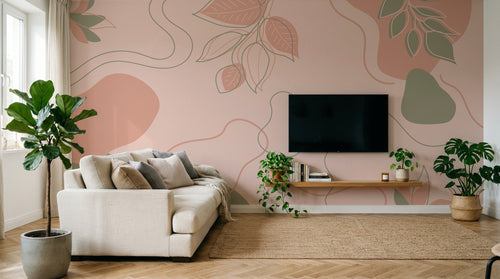 Design A0205 — Papier peint Art Abstrait Bauhaus Coloré - Collection 2 — Novomur
