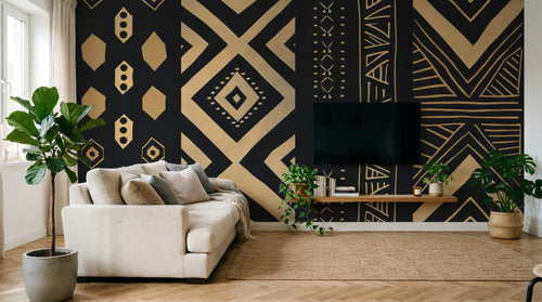 Design A0338 — Papier peint Ethnique Tribal Africain — Novomur