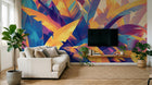 Design A0452 — Papier peint Palmier Tropical Pop Art Vif — Novomur