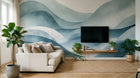 Design A0612 — Papier peint Art Abstrait Vagues et Lignes — Novomur