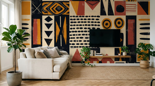 Design A0707 — Papier peint Ethnique Tribal Africain — Novomur