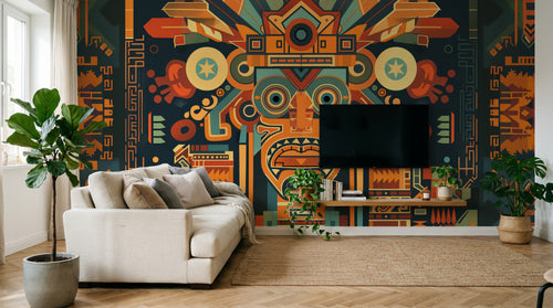 Design A0713 — Papier peint Ethnique Tribal Africain — Novomur