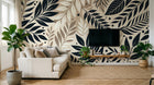 Design A0833 — Papier peint Botanique Feuilles Sombres — Novomur