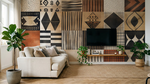 Design A0936 — Papier peint Ethnique Tribal Africain — Novomur