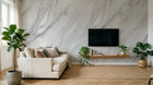 Design C0685 — Papier peint Marbre Blanc Classique - Collection 1 — Novomur
