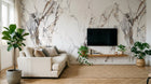 Design C0691 — Papier peint Marbre Blanc Classique - Collection 2 — Novomur