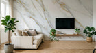 Design D0158 — Papier peint Marbre Blanc Classique - Collection 2 — Novomur