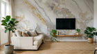 Design D0312 — Papier peint Marbre Blanc Classique - Collection 2 — Novomur