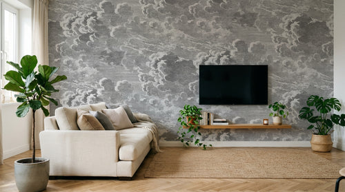 Design D0313 — Papier peint Marbre Blanc Classique - Collection 1 — Novomur
