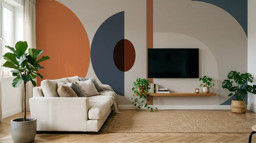 Design D0379 — Papier peint Art Abstrait Bauhaus Coloré - Collection 1 — Novomur