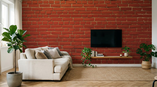 Design F0638 — Papier peint Brique Rouge — Novomur