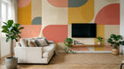 Design F0842 — Papier peint Art Abstrait Bauhaus Coloré - Collection 1 — Novomur