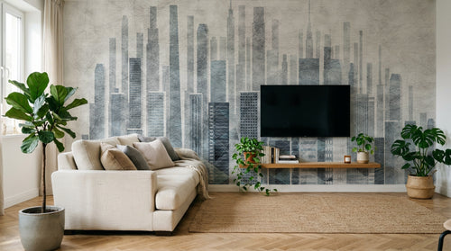 Design SK0046 — Papier peint Architecture et Villes — Novomur