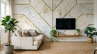 Design SK0049 — Papier peint Marbre Géométrique — Novomur