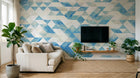Design SK0080 — Papier peint Géométrique Triangles et Losanges - Collection 2 — Novomur