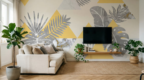 Design SK0093 — Papier peint Géométrique Triangles et Losanges - Collection 2 — Novomur