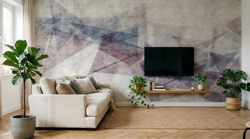 Design SK0262 — Papier peint Géométrique Triangles et Losanges - Collection 2 — Novomur
