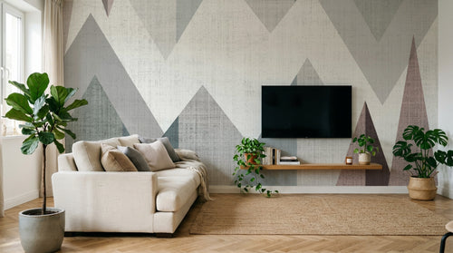 Design SK0443 — Papier peint Géométrique Triangles et Losanges - Collection 1 — Novomur