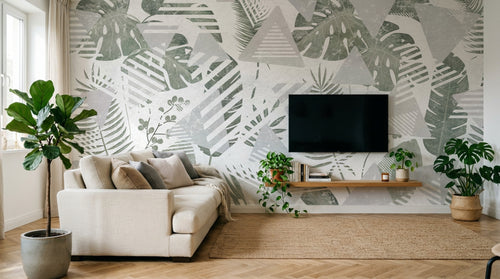 Design SK0748 — Papier peint Géométrique Triangles et Losanges - Collection 1 — Novomur
