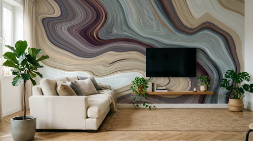 Design SK0757 — Papier peint Marbre Coloré - Collection 3 — Novomur