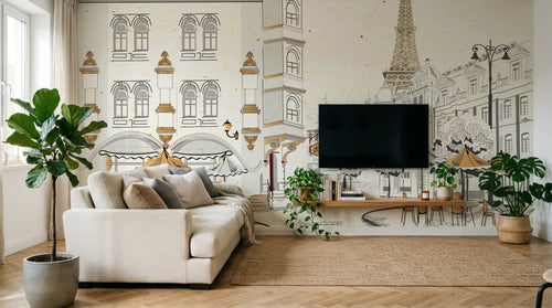 Design SK0794 — Papier peint Architecture et Villes — Novomur