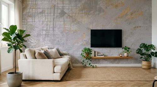 Design SK0860 — Papier peint Marbre Blanc Classique - Collection 1 — Novomur