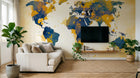 Design SK0872 — Papier peint Carte du Monde — Novomur