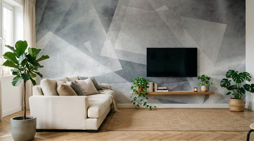 Design SK0967 — Papier peint Géométrique Triangles et Losanges - Collection 2 — Novomur