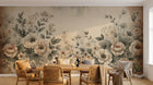 Design A0042 — Papier peint Floral Pivoines et Roses - Collection 1 — Novomur