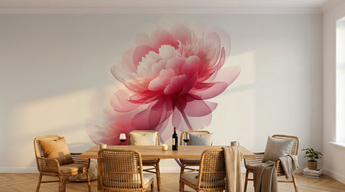 Design A0046 — Papier peint Floral Pivoines et Roses - Collection 1 — Novomur