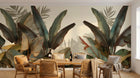 Design A0066 — Papier peint Palmier Tropical Vert - Collection 1 — Novomur