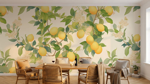 Design A0178 — Papier peint Fruits Agrumes - Collection 1 — Novomur