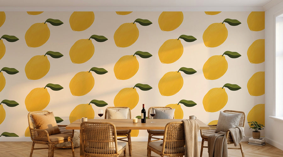 Design A0339 — Papier peint Fruits Agrumes - Collection 2 — Novomur