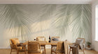 Design A0371 — Papier peint Palmier Tropical Vert - Collection 3 — Novomur