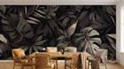 Design A0390 — Papier peint Palmier Tropical Vert - Collection 4 — Novomur