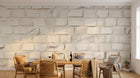 Design A0419 — Papier peint Brique Blanche — Novomur