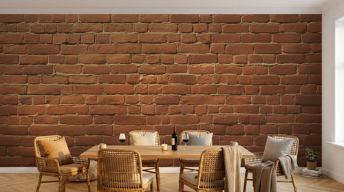 Design A0423 — Papier peint Brique Rouge — Novomur