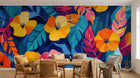 Design A0442 — Papier peint Palmier Tropical Vintage Sépia — Novomur