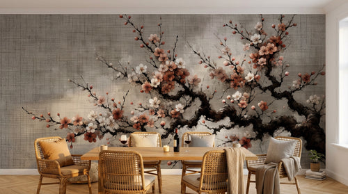 Design A0466 — Papier peint Cerisier en Fleurs — Novomur
