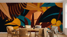 Design A0509 — Papier peint Palmier Tropical Vert - Collection 3 — Novomur