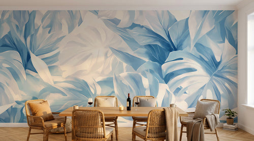 Design A0588 — Papier peint Palmier Tropical Vert - Collection 4 — Novomur