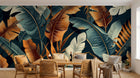 Design A0604 — Papier peint Palmier Tropical Vert - Collection 1 — Novomur