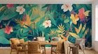 Design A0753 — Papier peint Jungle Tropicale Dense Aquarelle — Novomur