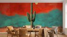 Design A0775 — Papier peint Paysage Désert et Cactus — Novomur