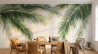 Design A0838 — Papier peint Palmier Tropical Vert - Collection 4 — Novomur