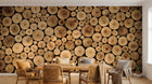 Design C0959 — Papier peint Bois Rustique Brun - Collection 2 — Novomur